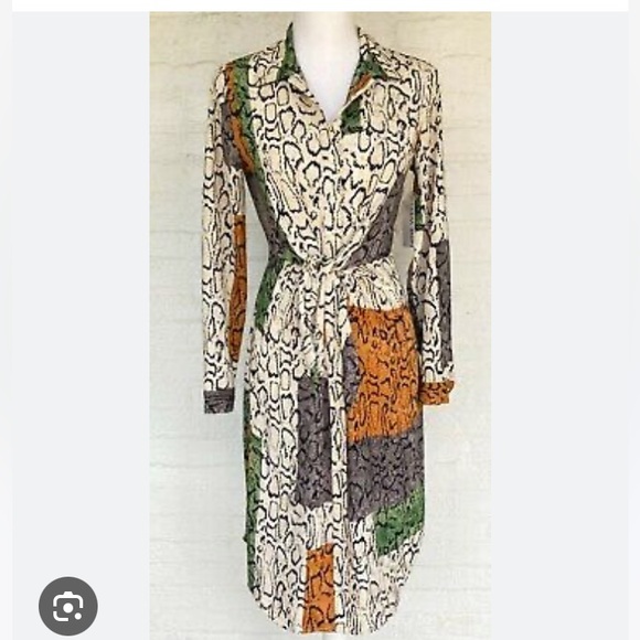 NEW Nine West Snakeskin Print Midi Size XS - Picture 2 of 9